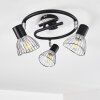 Ceiling Light Burkal chrome, black, 3-light sources