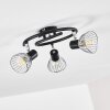 Ceiling Light Burkal chrome, black, 3-light sources