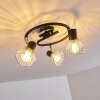 Ceiling Light Burkal chrome, black, 3-light sources