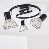 Ceiling Light Burkal chrome, black, 3-light sources