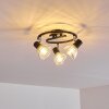 Ceiling Light Burkal chrome, black, 3-light sources