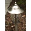 Brilliant Neil outdoor pedestal light stainless steel, 1-light source