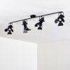 LICHINGA ceiling spotlight black, 4-light sources