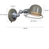 Steinhauer Darvin Wall Light grey, green, 1-light source