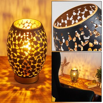 SAKSBORG Table lamp gold, 1-light source