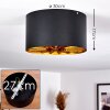 TOGO Ceiling Light brass, black, 1-light source