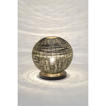 Holländer BUFFONE table lamp gold, black, 1-light source