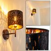 Liared Wall Light black-gold, 1-light source