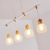 Koler Pendant Light Light wood, white, 4-light sources