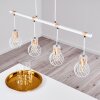 Koler Pendant Light Light wood, white, 4-light sources
