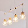 Koler Pendant Light Light wood, white, 4-light sources