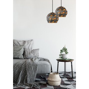 Lucide MALUNGA Pendant Light grey, 1-light source