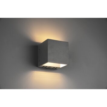 Trio FIGO Wall Light LED black, 1-light source, Remote control, Colour changer