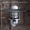 Nordlux Agger Sensor outdoor wall light galvanized, 1-light source, Motion sensor