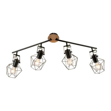 Leuchten-Direkt JARO Ceiling Light Light wood, 4-light sources