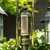Tolep lamppost black-gold, 2-light sources