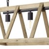 Brilliant MATRIX WOOD Pendant Light Light wood, 4-light sources