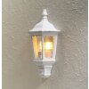 Konstsmide Firenze wall light white, 1-light source, Motion sensor