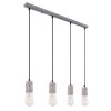 Globo FLECKI Pendant Light grey, 4-light sources