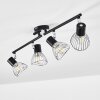 Ceiling Light Burkal chrome, black, 4-light sources