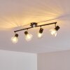 Ceiling Light Burkal chrome, black, 4-light sources