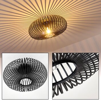 LEPA Ceiling light black, 1-light source