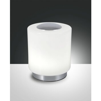 Fabas Luce SIMI Table Lamp LED chrome, 1-light source