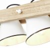 Brilliant Plow Pendant Light Light wood, white, 3-light sources