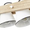 Brilliant Plow Pendant Light Light wood, white, 3-light sources