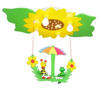 Elobra FROSCH Ceiling Light yellow, green, 4-light sources