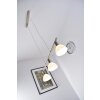 Reality DALLAS nickel pendant light matt nickel, 3-light sources