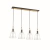 Ideal Lux GRETEL Pendant Light brown, black, 4-light sources