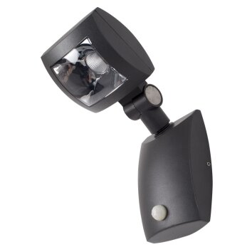 KS Verlichting Inspector Wall Light LED black, 1-light source, Motion sensor