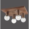 Leuchten Direkt TURN ME Ceiling Light rust-coloured, 4-light sources