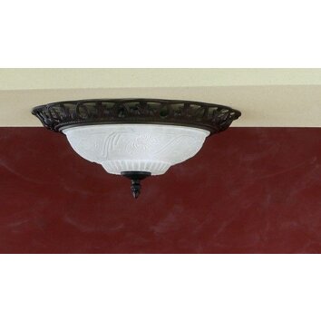 Trio 6102 ceiling light brown, rust-coloured, 2-light sources