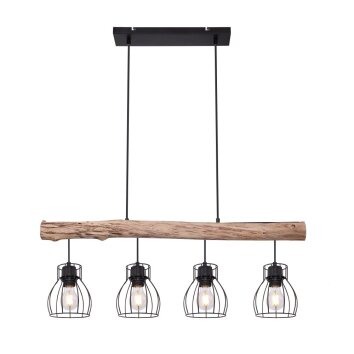 Pendant Light Globo MINA black, 4-light sources