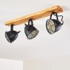 Malix Ceiling Light brown, black, 3-light sources