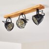 Malix Ceiling Light brown, black, 3-light sources