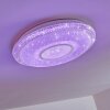 Avoriaz Ceiling Light LED white, 2-light sources, Remote control, Colour changer