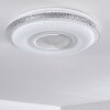 Avoriaz Ceiling Light LED white, 2-light sources, Remote control, Colour changer