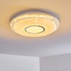 Avoriaz Ceiling Light LED white, 2-light sources, Remote control, Colour changer