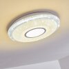 Avoriaz Ceiling Light LED white, 2-light sources, Remote control, Colour changer