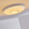 Avoriaz Ceiling Light LED white, 2-light sources, Remote control, Colour changer