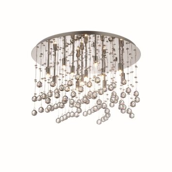 Ideal Lux MOONLIGHT Ceiling Light chrome, Crystal optics, 12-light sources