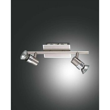 Fabas Luce ALICE ceiling spotlight matt nickel, 2-light sources