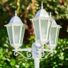 Lutec Hongkong lamppost white, 3-light sources