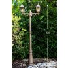 Antibes lamppost brown, gold, 2-light sources