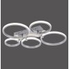 Leuchten Direkt JOHANNA ceiling light LED stainless steel, 5-light sources