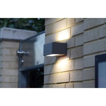 Lutec by Eco Light outdoor wall light LED anthracite, 1-light source