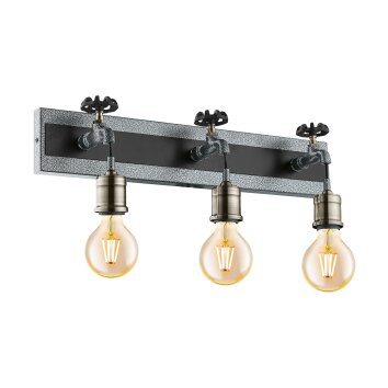 Eglo GOLDCLIFF Wall Light black, silver, 3-light sources